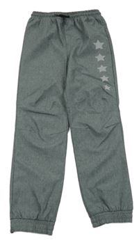 Šedé softshellové kalhoty s hvězdami X-mail