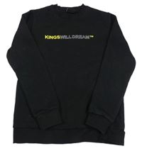 Čierna mikina s nápisom