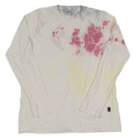 Biele tričko s farebnymi fľaky