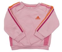 Světlerůžovo-oranžová mikina Adidas