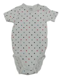 Bílé body s barevnými hvězdami H&M