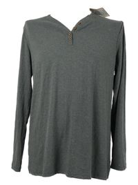 Nové - Pánske sivé rebrované tričko Xpenyo