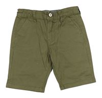 Khaki plátěné chino kraťasy Denim 