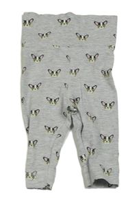 Šedé lehké tepláky s pejsky H&M