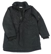 Čierna šušťáková zimná bunda H&M