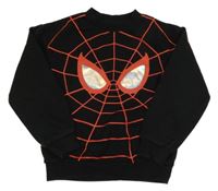 Čierna mikina s pavučinou a očima - Spiderman