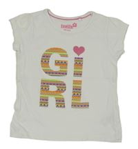 Biele tričko s nápisom Lupilu