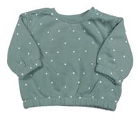 Zelenošedá mikina s bodkami Primark