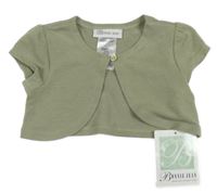 Nové - khaki propínací bolérko Bonnie Jean