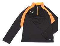Čierno-neónové športové funkční tričko Puma