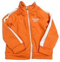 Oranžová športová prepínaci mikina s logom Reebok