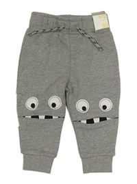 Šedé melírované tepláky s příšerkami Primark