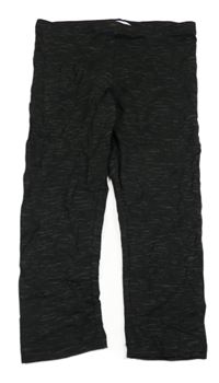 Čierno-béžové melírované capri legíny H&M