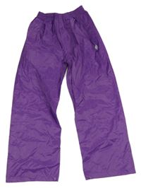 Fialové šušťákové nepromokavé funkčné nohavice Dry Kids