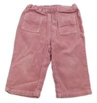 Růžové manšestrové kalhoty Petit Bateau