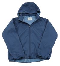 Tmavomodrá softshellová bunda s odepínací kapucí Steeds