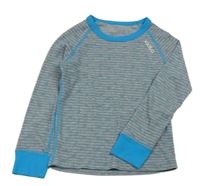 Šedo-tyrkysové funkční spodní triko Odlo