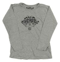 Sivé tričko s nápisom TCM