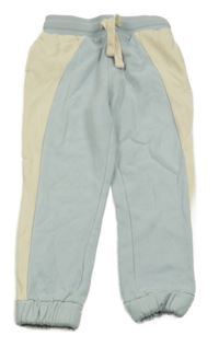 Světlemodro-smetanové tepláky George 