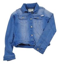 Modrá rifľová crop bunda Cherokee