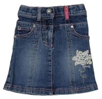 Modrá rifľová sukňa s flitrami Esprit