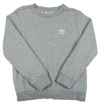 Sivá mikina s logom Adidas