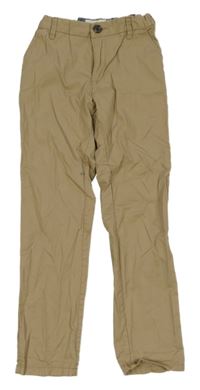 Béžové plátenné chino nohavice H&M