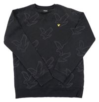 Černá mikina s orly Lyle & Scott