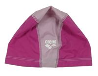 Tmavorůžovo-svetloružová koupací čapica s logom arena