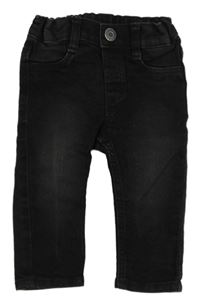 Černé skinny teplákové rifle H&M