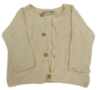 Smotanový vzorovaný prepínaci sveter Ergee