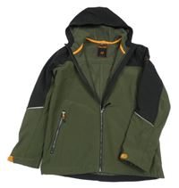 Khaki-černá softshellová bunda s kapucí KILLTEC