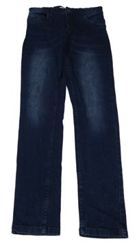 Tmavomodré skinny teplákové rifle POCOPIANO