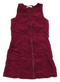 Vínové menšestrové prepínaci šaty M&S