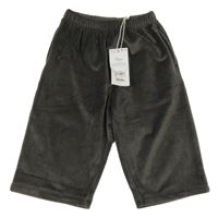 Nové - tmavosivé rebrované plyšové nohavice Next