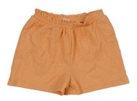 Svetlooranžové vzorované paper bag kraťasy PRIMARK