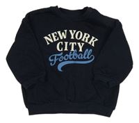 Tmavomodrá mikina s nápismi H&M