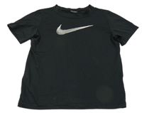 Černé sportovní tričko s logem Nike