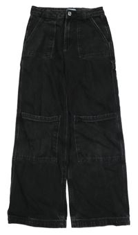 Černé wide leg rifle PRIMARK