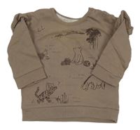 Hnedá mikina s Pú s kamarády a volánikmi George