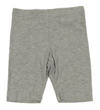Sivé melírované legínové kraťasy H&M
