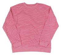 Ružovo-tmavoružová vzorovaná mikina PRIMARK