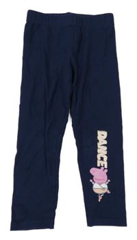 Tmavomodré legíny s Peppa Pig