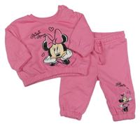 2Set - Růžová oversize mikina s Minnie + tepláky PRIMARK