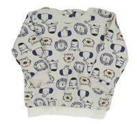 Biela mikina so zvířaty Matalan