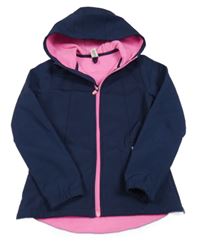 Tmavomodrá softshellová bunda s kapucí Yigga