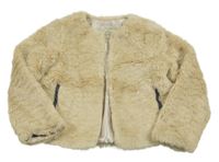 Béžová kožušinová podšitá bunda Matalan