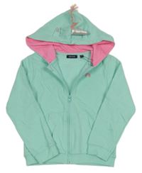 Tyrkysová prepínaci mikina s kapucí - jednorožec Blue Seven