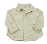 Krémová menšestrová košeľová bunda Primark