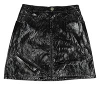 Černá koženková sukně Primark